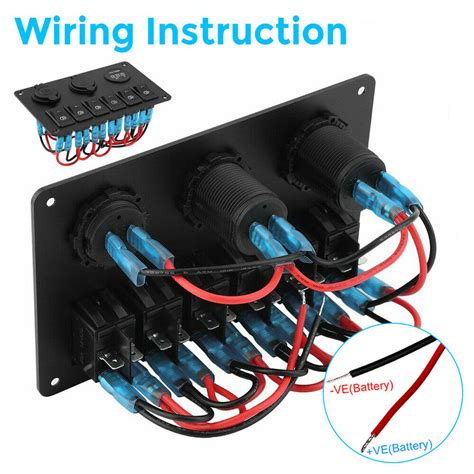 Wiring Diagram 12v Switch Panel Wiring Digital And Schematic