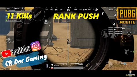 Pubg Mobile Rank Push Gameplay Season Youtube