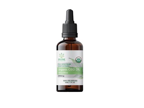 Organic Full Spectrum Cbd Oil 2000mg Divine Elements Cbd