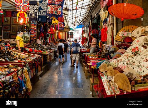 Covered Market In The Muslim Quarter Xian Shaanxi Province China