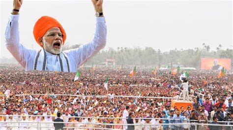 🔴indian Pm Modi Holds Massive Political Rally In Krishnanagar West