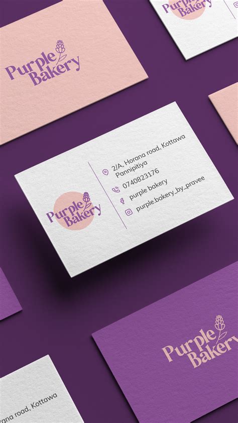 Purple Bakery Rebranding By Kushanthi Hasinika Design De Identidade