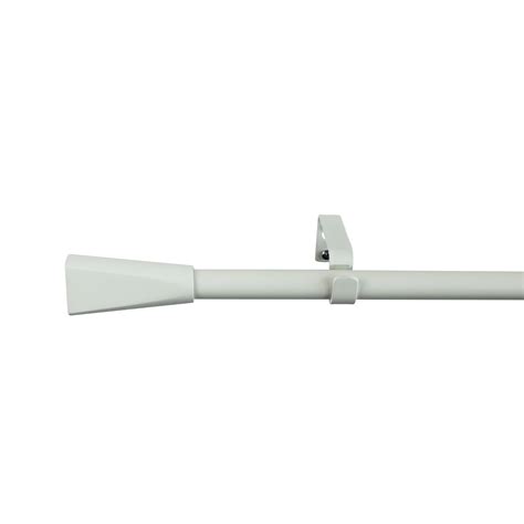 Kit de tringle à rideau Pommel Diam 16 19 mm Blanc 120 210 cm Leroy