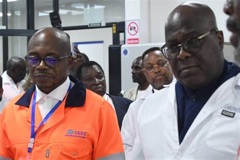 Tshisekedi au Laboratoire CEEC Point d orgue du Centre de Négoce de