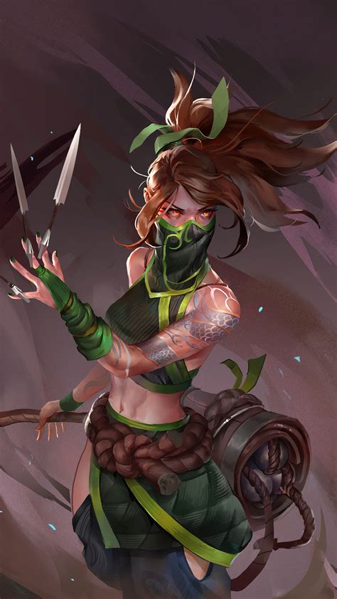 Akali LoL Art 4K 3 1874 Wallpaper