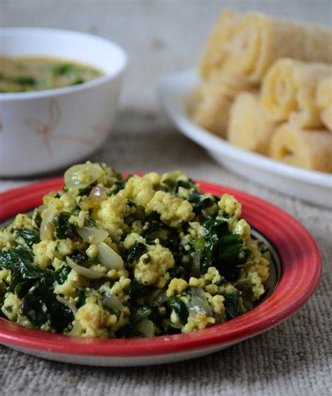 Ayib Be Gomen Ethiopian Spinach And Cottage Cheese Stir Fry Recipe