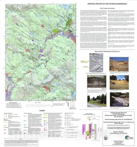 Map Surficial Geologic Map Of The Pittsfield Quadrangle Belknap