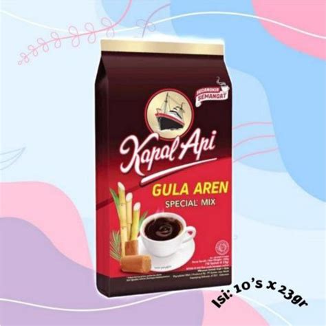 Jual Kopi Kapal Api Gula Aren Special Mix 10sachet X 23gr Kopi Gula