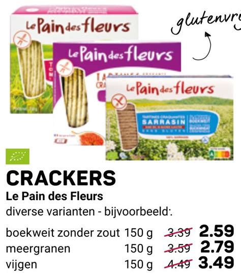 Crackers Le Pain Des Fleurs Aanbieding Bij Ekoplaza