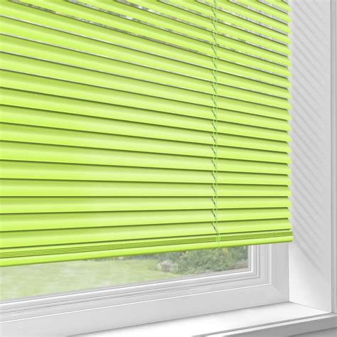 25mm Citrus Lime Green Aluminium Venetian Blinds Made To Measure