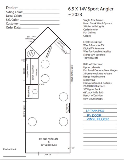 2023 Ice Castle 6 5 X 14 Sport Angler Ice House Lakewood Trailers