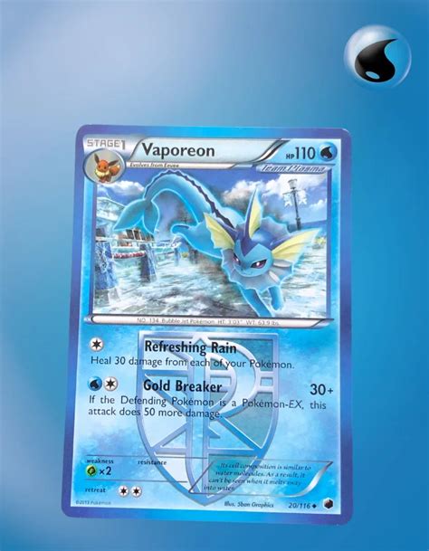 Vaporeon 26 116 Plasma Freeze TCG Coleccionistas