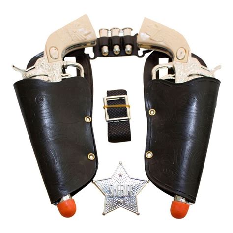 Western Toy Cowboy Gun And Holster Set With Sheriff Badge And Belt Ebay