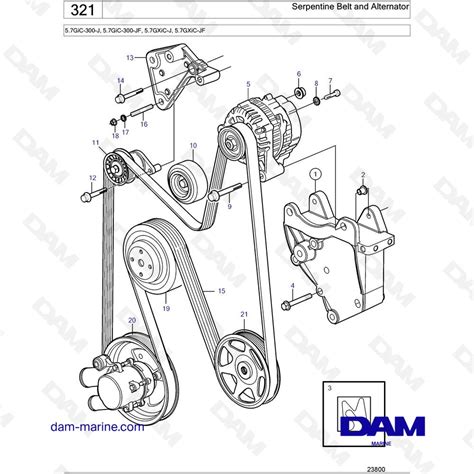 Spare Parts And Exploded Views For Volvo Penta 5 7L GXI