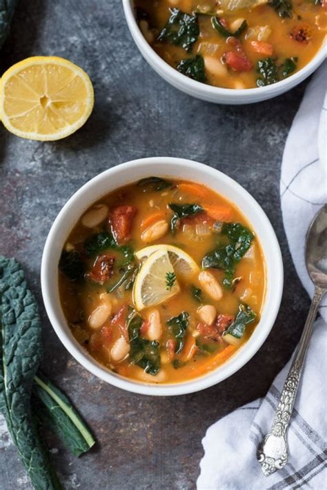 Easy White Bean And Kale Soup Flavor The Moments