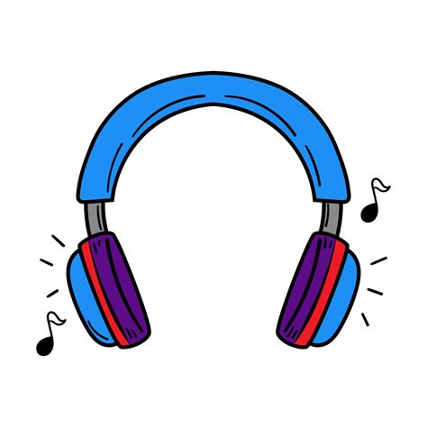 Hand Drawn Headphone Vector Illustration 20906724 Vector Art At Vecteezy