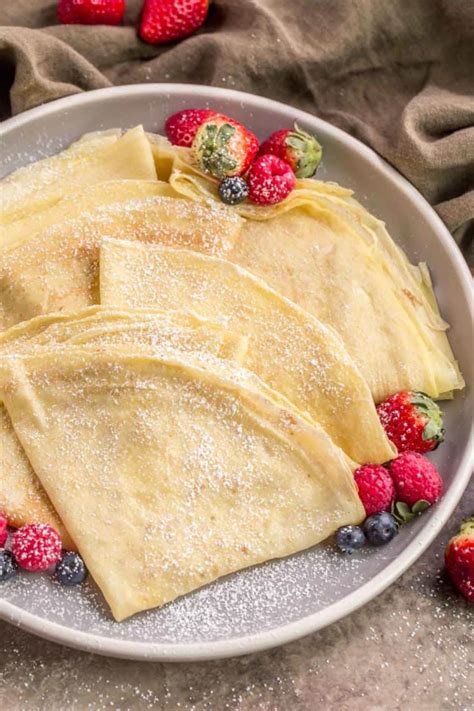 Basic Crepe Recipe Valentinas Corner