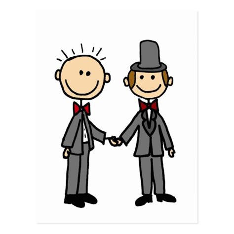 Carte Postale Bande Dessinée Drôle De Mariage Homosexuel De Zazzle Fr