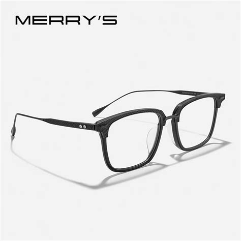 Merrys Design Pure Titanium Glasses Frame Men Classic Prescription