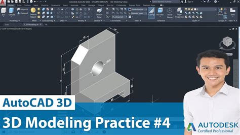 I Autocad D Modeling Practice I Nazmi Ismail Youtube