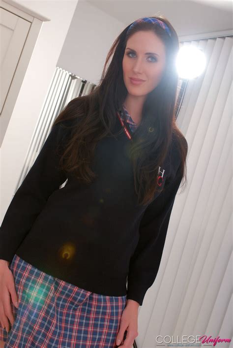College Uniform Performed By Bailey Godfrey Naked Images CoedCherry