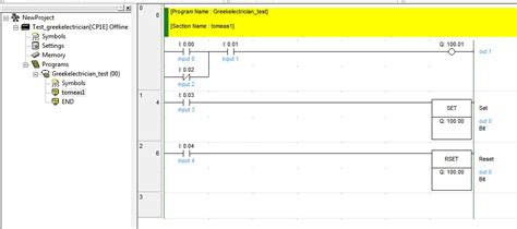 Electrician Example Of Omron Cp1e Plc Programming Using Cx Programmer