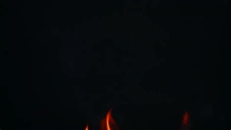 Fire Flame Slow Motion On Black Screen B Stock Video Pond5