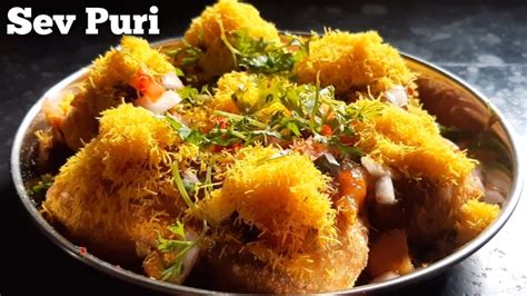 Sev Puri Recipesev Puripopular Mumbai Street Food Chaatsave Purisev