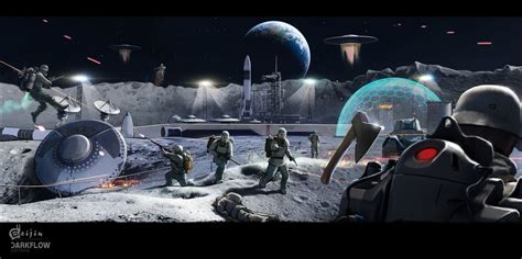 Battle For The Moon By Valentyn Kovalinskyi Rimaginarysoldiers
