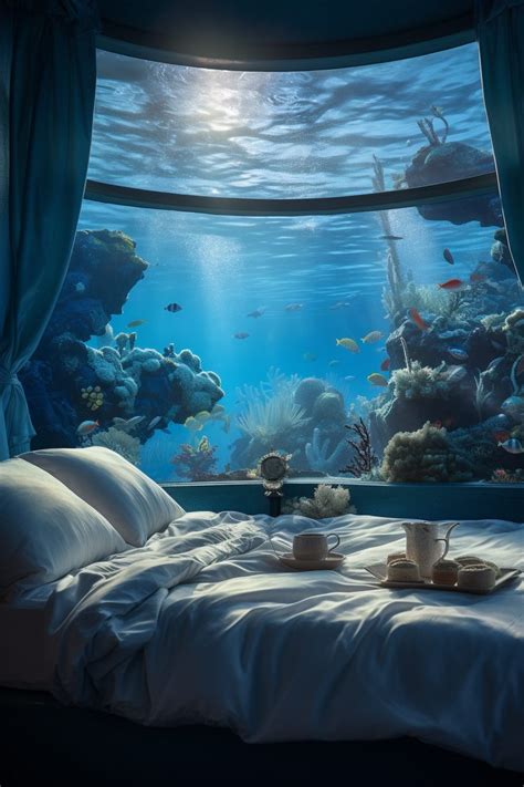 An Underwater Bedroom With An Incredible View