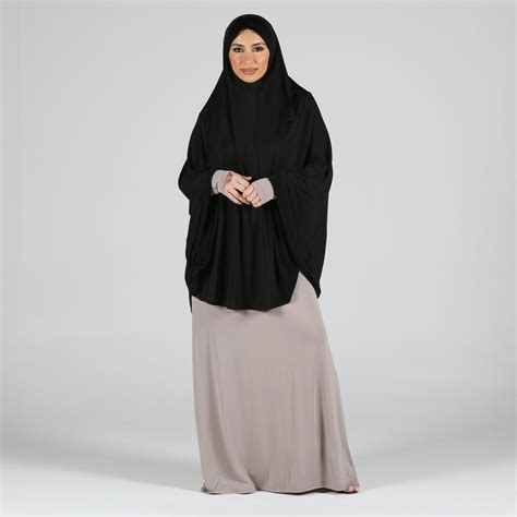 One Piece Prayer Hijab Black Anaya Clothing