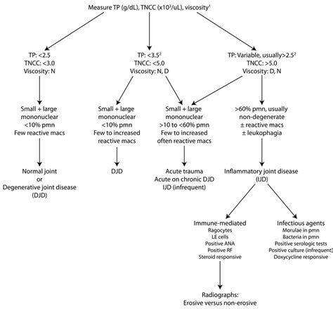 Algorithm for interpretation of synovial fluid analysis | eClinpath