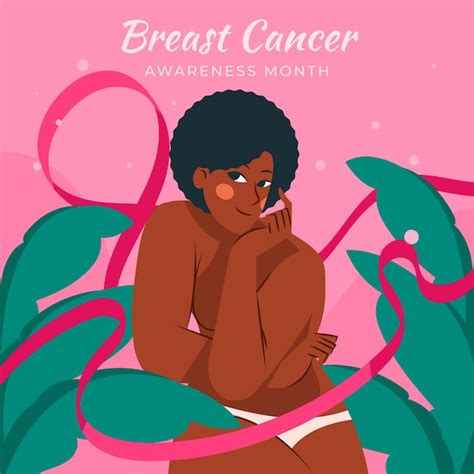 Free Vector Realistic Breast Cancer Awareness Month Illustration