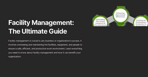 Facility Management The Ultimate Guide