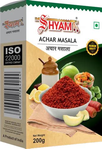 SHYAM ACHAR MASALA 200g Packaging Type Box At Rs 65 Pack In Jaipur