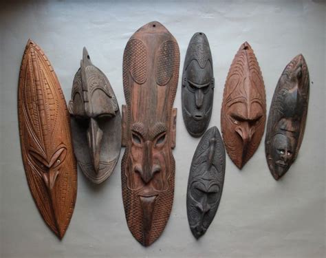 Maskers Compilatie 7 Hout Sepik Papua Nieuw Guinea Catawiki