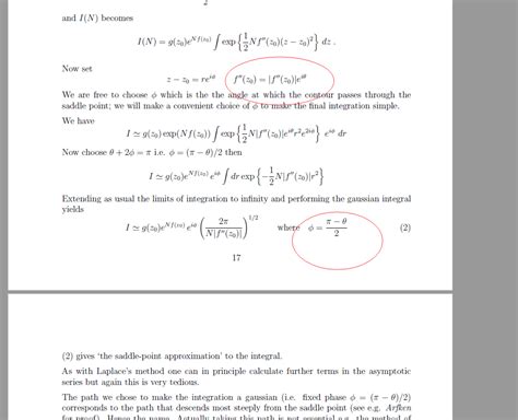 distributions - Saddle point method used to calculate the inverse ...