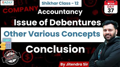 Issue Of Debentures Other Various Concepts Class Accountancy