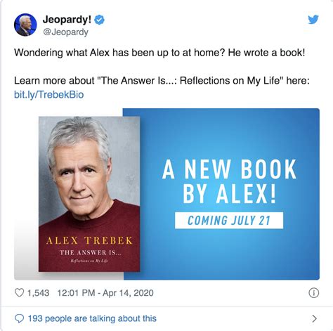 Alex Trebek Releasing His 1st Memoir Amid Cancer Battle - theJasmineBRAND