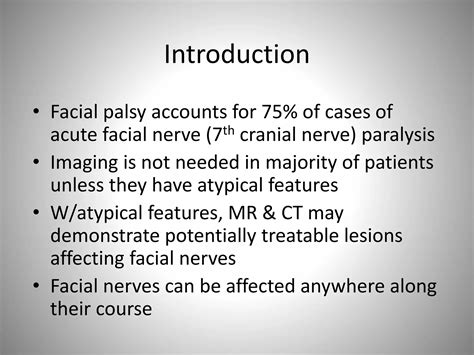 Facial Palsy Ppt