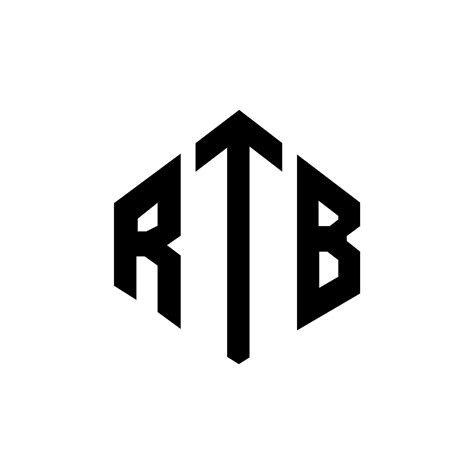 RTB letter logo design with polygon shape. RTB polygon and cube shape logo design. RTB hexagon ...