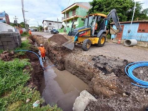 Pmsm Prefeitura Trabalha Na Manuten O Da Drenagem Pluvial Em Trecho