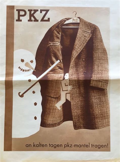 Grosse Vintage Reklame Pkz Mode Z Rich Schneemann Kaufen Auf