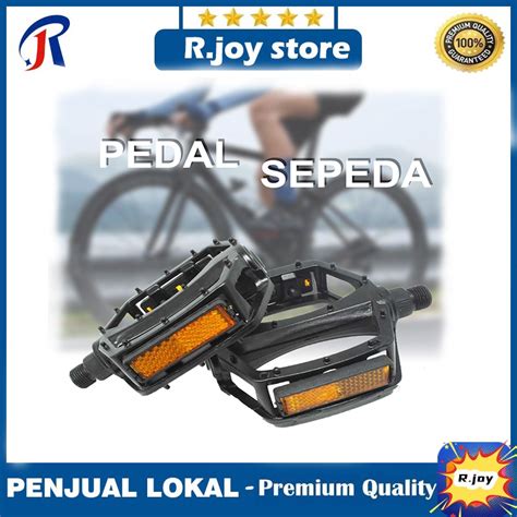 Jual Pedal Sepeda Aluminium Anti Slip As Besar Jt Black Shopee