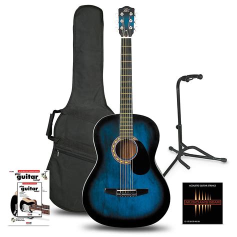 Rogue Starter Acoustic Guitar Blue Burst - Beginner's Package - Walmart.com - Walmart.com