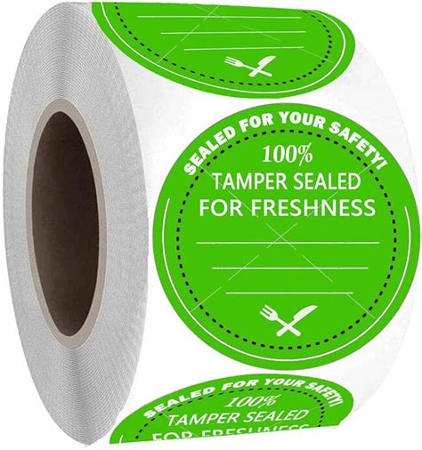 Amazon Food Delivery Tamper Evident Stickers Tamper Evident