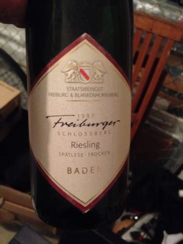 Staatsweingut Freiburg Freiburger Schlossberg Riesling Sp Tlese Trocken