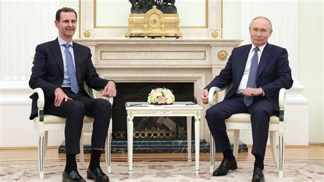 Syrias Bashar Al Assad Makes Surprise Visit To Meet Putin After Report Russian Leader Could