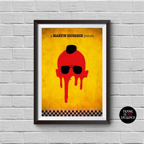 Taxi Driver Minimalist Poster A Martin Scorsese Alternative Etsy