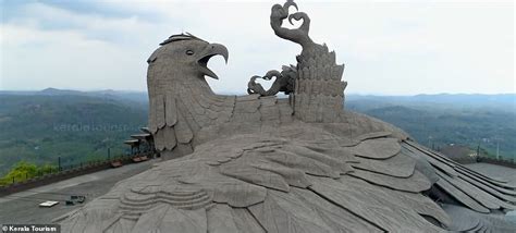 Pictured The Largest Bird Sculpture In The World Jatayu Earth S